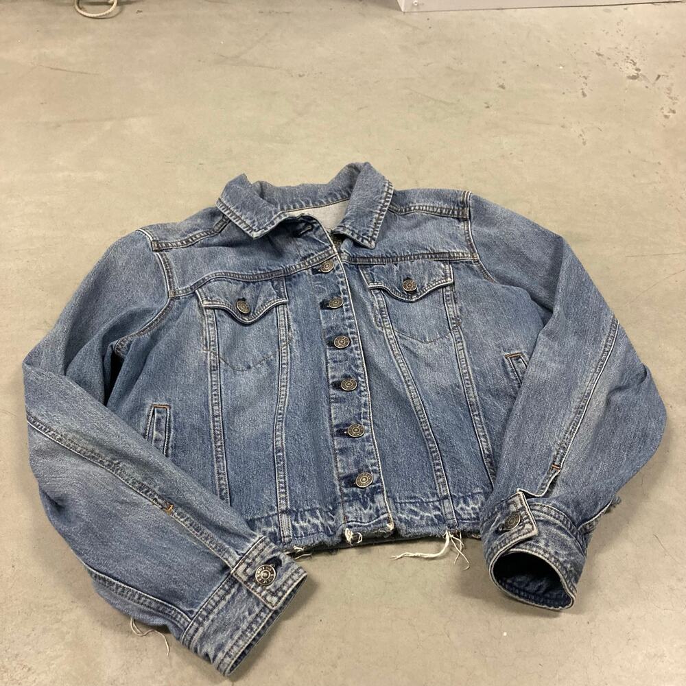 Y2K denim express denim cutoff trucker jacket